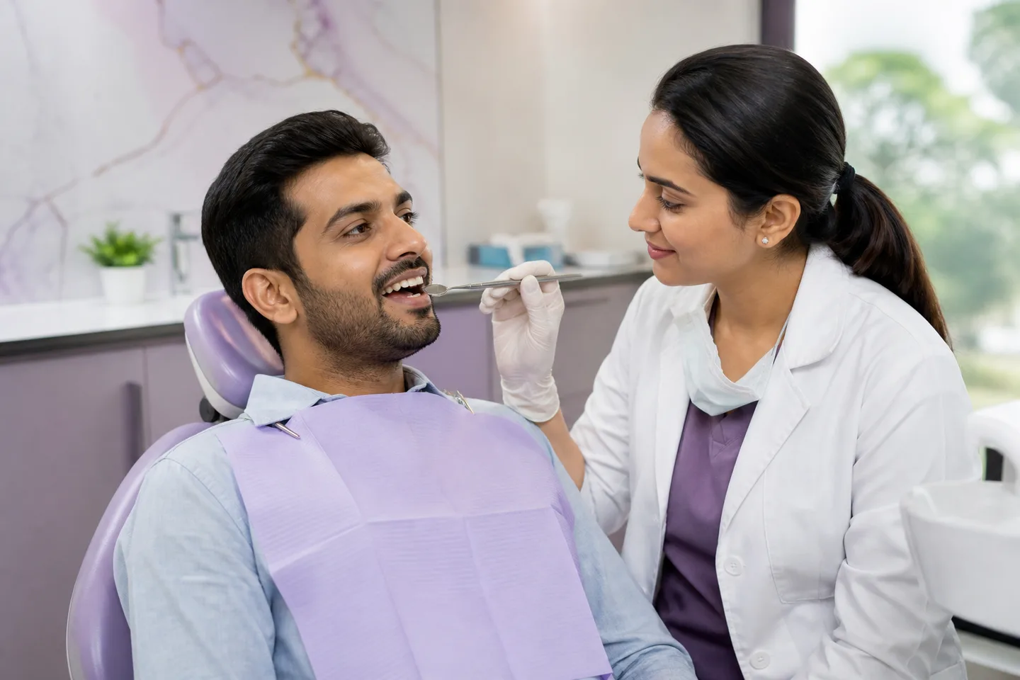 Dental Check-up consultation at a modern dental clinic