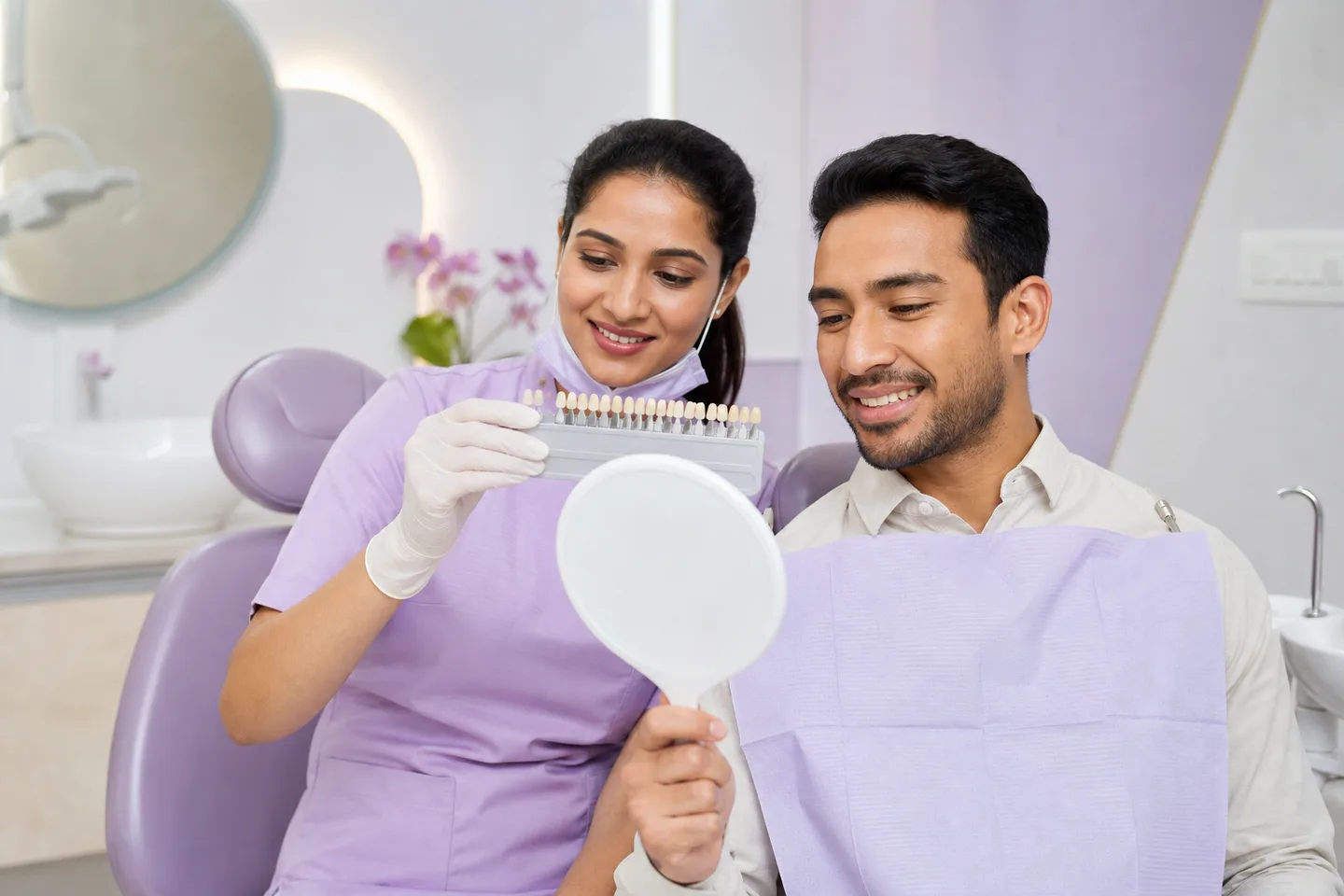 Teeth Whitening consultation at a modern dental clinic